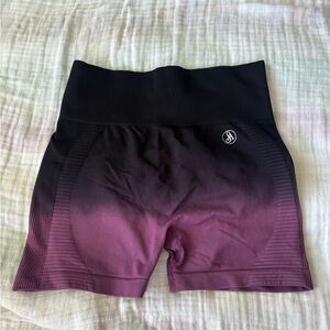 Athletic shorts Black and Purple
